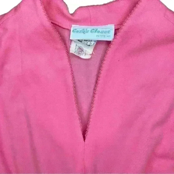 Vintage Pink Long Sleeve House‎ Dress By Cora’s Closet - Picture 3 of 10